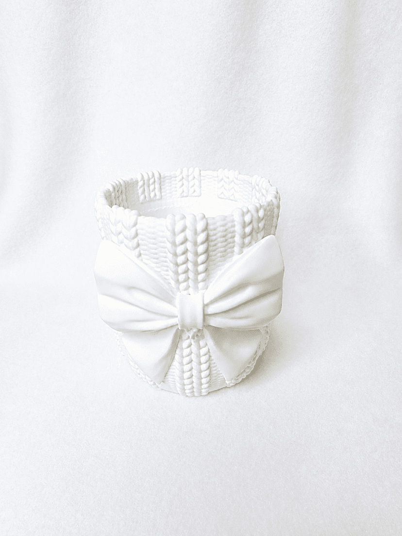 Cute Knitted Bowknot Vase