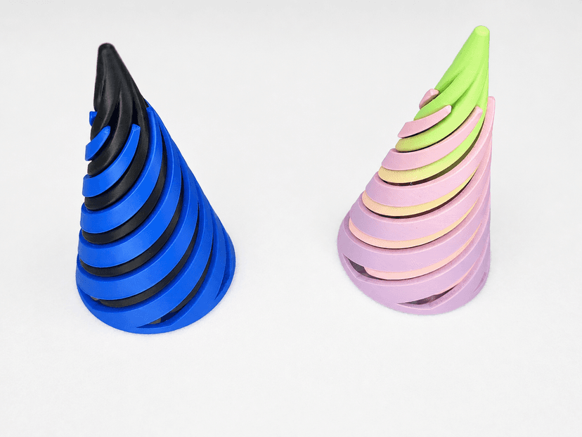 Conoidal Spiral Illusion Fidget