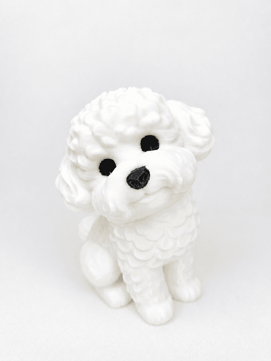 Curly Puppy Figurine