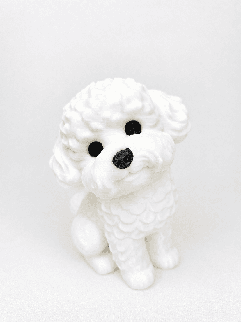 Curly Puppy Figurine